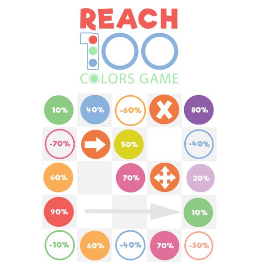Reach 100 Colors Game game on Video-Igrice.com