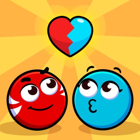 Red and Blue Ball Cupid love game on Video-Igrice.com