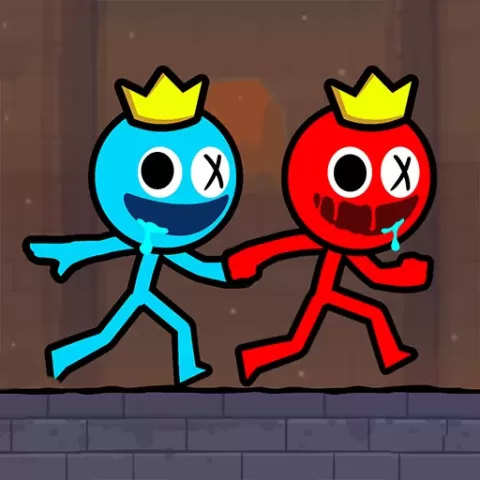 Red and Blue Stickman 2 game on Video-Igrice.com