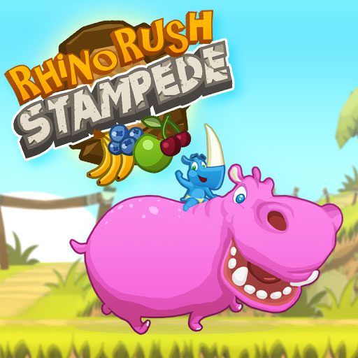 Rhino Rush Stampede game on Video-Igrice.com