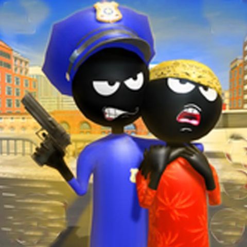 Stickman Police VS Gangsters Street Fight game on Video-Igrice.com