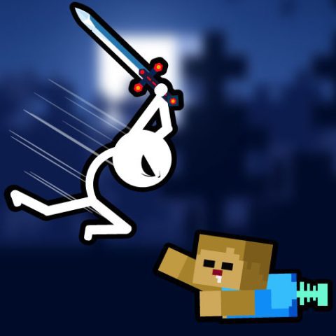 Stickman vs Zombies WorldCraft game on Video-Igrice.com