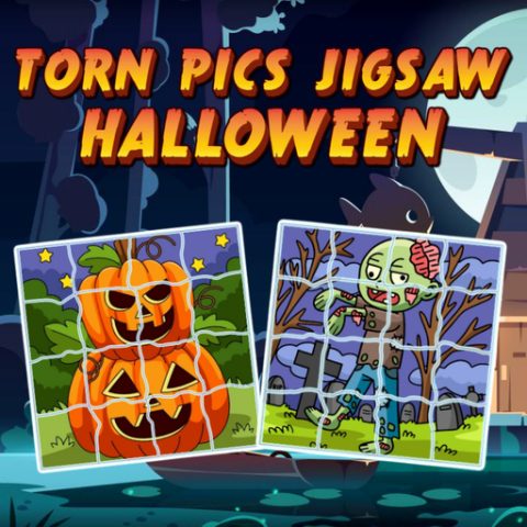 Torn Pics Jigsaw Halloween game on Video-Igrice.com