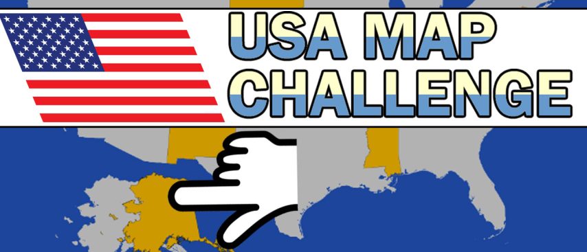 USA Map Challenge game on Video-Igrice.com