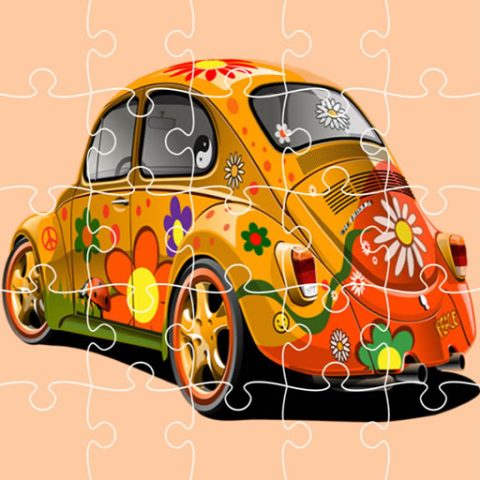 VW Beetle Jigsaw game on Video-Igrice.com