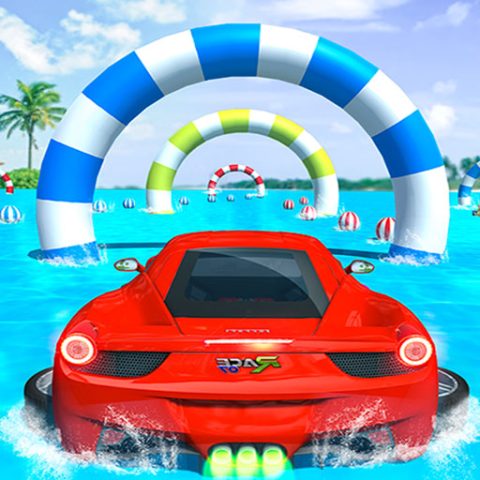 Water Surfing Car Stunts Car Racing Game game on Video-Igrice.com