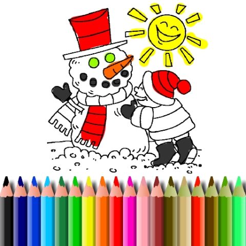 Winter Time Coloring game on Video-Igrice.com