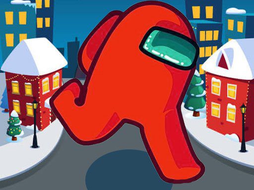Among Us Christmas Run game on Video-Igrice.com