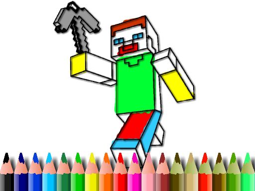 BTS Minecraft Coloring game on Video-Igrice.com