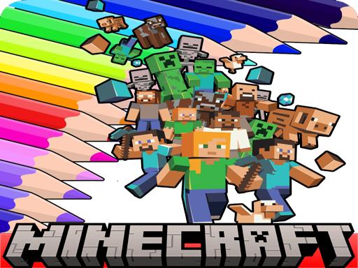 Coloring Book for Minecraft game on Video-Igrice.com