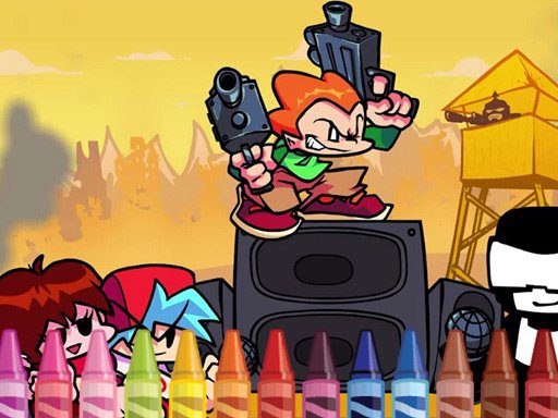 Friday Night Funkin Coloring game on Video-Igrice.com