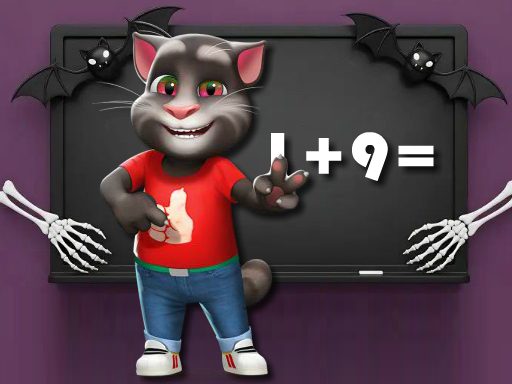 Halloween Tom Math Challenge game on Video-Igrice.com