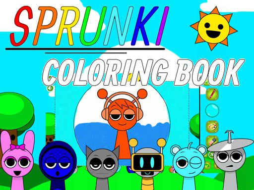 Sprunki Coloring Books game on Video-Igrice.com