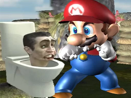 Super Spy Mario VS Skibidi Toilet game on Video-Igrice.com