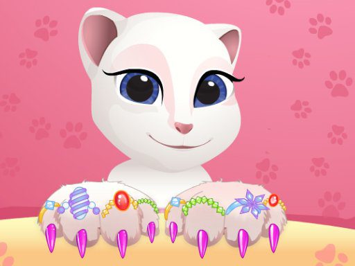 Talking Tom  Angela Great Manicure game on Video-Igrice.com