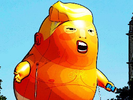 Trump Flying Adventure game on Video-Igrice.com