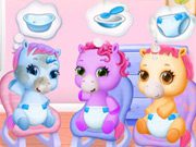 Baby Pony Sisters Care game on Video-Igrice.com