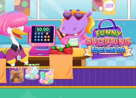 Funny Supermarket Shopping game on Video-Igrice.com